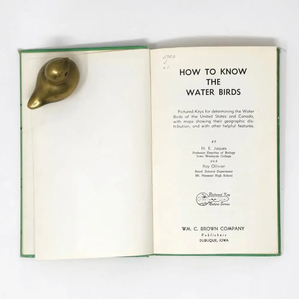 Title: How to Know Water Birds 1960 Vintage HC Pictured-Key Nature Series